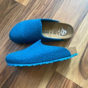 Wool Birkenstock clogs